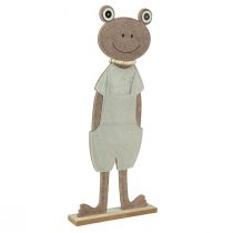 Artículo Rana decorativa de fieltro con peto figura decorativa beige fieltro Al. 51,5 cm
