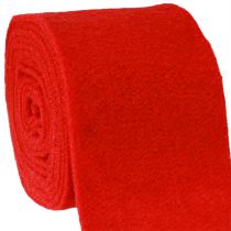 Artículo Cinta de fieltro 15cm x 5m rojo oscuro