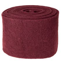 Artículo Cinta de lana de fieltro, rojo oscuro, 15cm x 5m, para decoración y manualidades