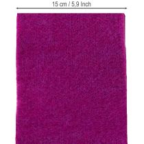 Artículo Cinta de lana de fieltro, color fucsia, 15cm x 5m, para decoración y manualidades