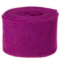 Artículo Cinta de lana de fieltro, color fucsia, 15cm x 5m, para decoración y manualidades