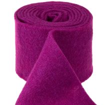 Artículo Cinta de lana de fieltro, color fucsia, 15cm x 5m, para decoración y manualidades