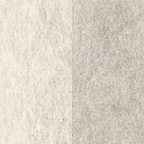 Artículo Cinta de fieltro 15cm x 5m bicolor gris, blanco