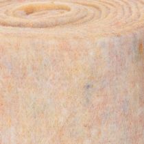 Artículo Cinta de fieltro, salvamanteles bicolor de fieltro de lana, naranja/multicolor, 15 cm x 5 m