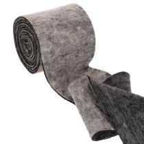Artículo Bisagra para maceta de fieltro de lana bicolor, gris/negro, 15 cm x 5 m