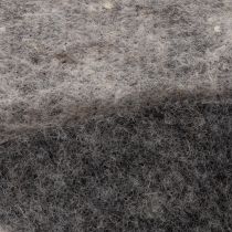 Artículo Bisagra para maceta de fieltro de lana bicolor, gris/negro, 15 cm x 5 m
