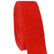 Artículo Cinta de fieltro rojo oscuro 7,5cm 5m