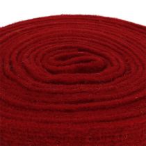 Artículo Cinta de fieltro rojo oscuro 7,5cm 5m