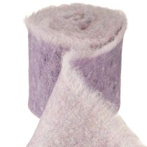 Artículo Cinta de fieltro Franzi fieltro de lana cinta de lana púrpura 2 colores 15cm 4m