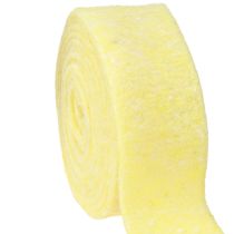 Artículo Cinta de fieltro amarillo claro 7,5cm 5m