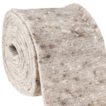 Artículo Cinta de fieltro, cinta para macetas gris-natural 15cm 5m
