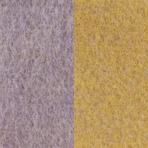 Artículo Cinta de fieltro, cinta de maceta, cinta de lana bicolor amarillo mostaza, violeta 15cm 5m