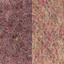 Artículo Cinta de fieltro cinta de lana tejido decorativo vino rojo beige 7,5cm 5m