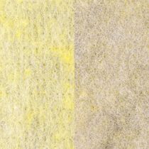 Artículo Cinta de fieltro cinta de lana cinta de maceta cinta decorativa gris amarillo 15cm 5m