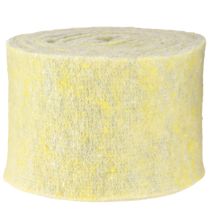 Artículo Cinta de fieltro cinta de lana cinta de maceta cinta decorativa gris amarillo 15cm 5m