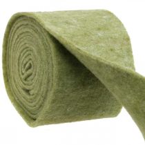 Artículo Cinta de fieltro verde musgo 15cm 5m