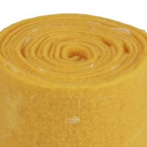 Cinta de fieltro cinta de lana tejido decorativo plumas amarillas fieltro de lana 15cm 5m