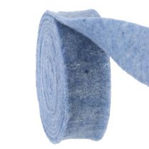 Artículo Cinta de fieltro azul 7,5cm 5m