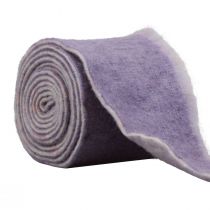 Artículo Cinta de fieltro Franzi cinta de lana de fieltro violeta 2 colores 15cm 4m