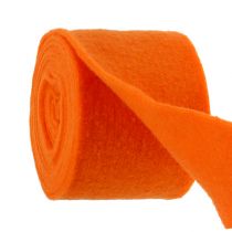 Cinta de fieltro naranja 15cm 5m