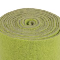 Artículo Cinta de fieltro cinta de lana rollo de fieltro cinta decorativa verde gris 15cm 5m