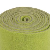 Cinta de fieltro cinta de lana rollo de fieltro cinta decorativa verde gris 15cm 5m