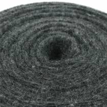Cinta de fieltro gris oscuro 15cm 5m