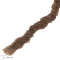 Artículo Cordón de lana marrón, cinta decorativa de 25m para floristería y manualidades