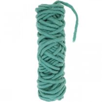 Cordón de fieltro cordón de lana con alambre verde impermeable 20m