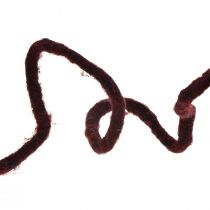Cordón de fieltro cordón de lana con alambre Rauris alambre violeta oscuro 20m