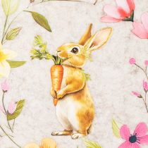 Artículo Bolsa de fieltro con adorable conejito de Pascua, adecuada para primavera y verano, 27 cm, 4 piezas