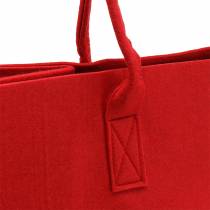 Bolsa de fieltro roja 50 × 25 × 25cm
