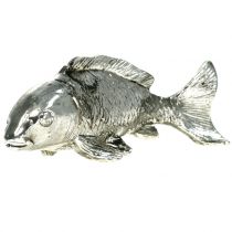 Artículo Peces decorativos plata envejecida 14cm