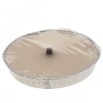 Artículo Vela de exterior Flame bowl en cuenco de aluminio crema Ø17cm