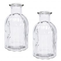 Artículo Jarrón para botellas pequeño Ø5,5cm H10,5cm transparente 6ud