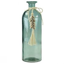 Artículo Botellas jarrón de vidrio decorativo conchas de cauri marítimo H26cm 2 piezas