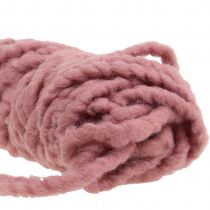 Artículo Mirabell cordón de fieltro esponjoso rosa viejo 25m