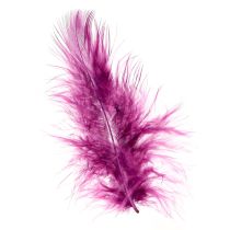 Artículo Plumas decorativas esponjosas burdeos para manualidades 5-10cm 20g
