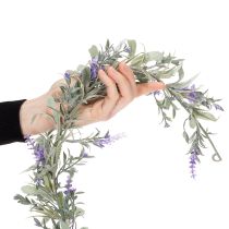 Artículo Guirnalda de lilas artificiales para decoración primaveral, ideal para ocasiones especiales y ocasiones de temporada. 145 cm, 2 unidades.