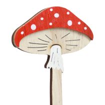 Artículo Toadstool tapones decorativos de madera tapones para flores madera 18cm 12 piezas