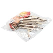 Artículo Tapones decorativos de madera con forma de amanita muscaria, tapones de flores de madera, 18 cm, 12 unidades