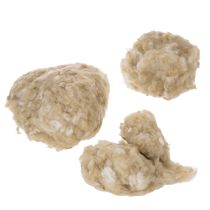 Artículo Lana de oveja natural color beige, suelta, para manualidades y decoración, 250 g