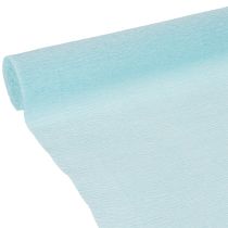 Artículo Papel crepé floral azul de 50x250cm para decoración