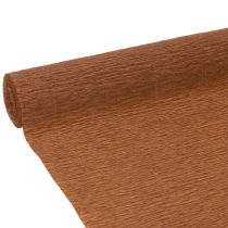 Artículo Papel crepé para floristería, marrón, rollo artesanal de 50 cm de ancho