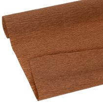 Artículo Papel crepé para floristería, marrón, rollo artesanal de 50 cm de ancho