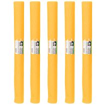 Artículo Papel crepé para floristería, papel crepé para floristería, amarillo sol, 50×250 cm, 5 unidades