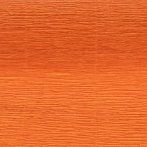 Artículo Papel crepé para floristería, rollo naranja, 50x250cm