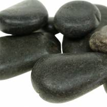 Artículo River Pebbles Piedras naturales negras mate Piedras decorativas L15–60mm W15–40mm 2kg