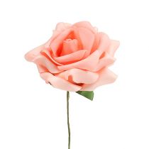 Artículo Rosa Foam Ø 10cm Salmón 8uds