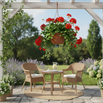 Artículo Cesta colgante Ø25cm terracota